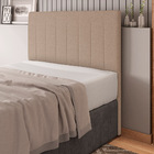 Cabeceira Cama Box Casal King Size Ivana 193cm Linho Bege - D