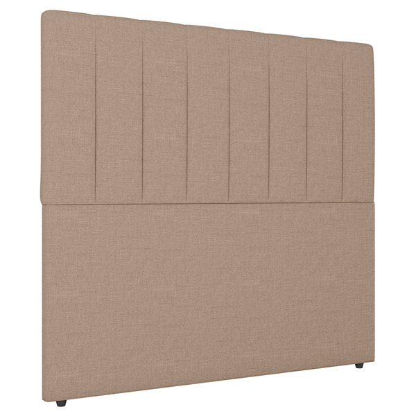 Cabeceira Cama Box Casal King Size Ivana 193cm Linho Bege - D