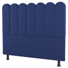 Cabeceira Cama Box Casal King Size Lana 195cm Suede Azul - De