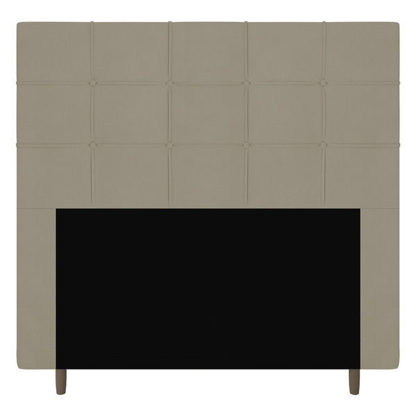 Cabeceira Cama Box Casal King Size Leiria 195cm Corano Bege -