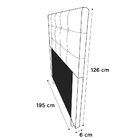 Cabeceira Cama Box Casal King Size Leiria 195cm Suede Bege -