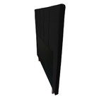 Cabeceira Cama Box Casal King Size Leiria 195cm Suede Preto -