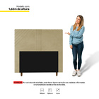 Cabeceira Cama Box Casal King Size Lisboa 195cm Corano Bege -
