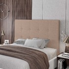 Cabeceira Cama Box Casal King Size Luana 193cm Linho Bege - D
