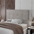 Cabeceira Cama Box Casal King Size Luana 193cm Veludo Prata -