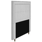 Cabeceira Cama Box Casal King Size Luxor 195cm Com Tachas E F