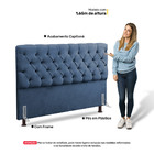 Cabeceira Cama Box Casal King Size Lylla 195cm Capitonê Com F