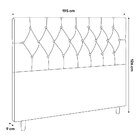 Cabeceira Cama Box Casal King Size Madrid 195cm Corano Marrom