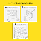 Cabeceira Cama Box Casal King Size Madrid 195cm Suede Bege -