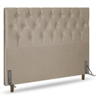 Cabeceira Cama Box Casal King Size Madrid 195cm Suede Bege -