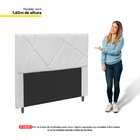 Cabeceira Cama Box Casal King Size Mali 195cm Corano Branco -