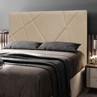 Cabeceira Cama Box Casal King Size Mali 195cm Suede Bege - De
