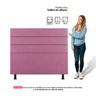 Cabeceira Cama Box Casal King Size Malik 195cm Suede Rosa - D