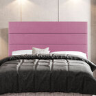Cabeceira Cama Box Casal King Size Malik 195cm Suede Rosa - D