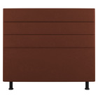 Cabeceira Cama Box Casal King Size Malik 195cm Suede Terracot