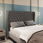 Cabeceira Cama Box Casal King Size Malva Premium 209cm Veludo