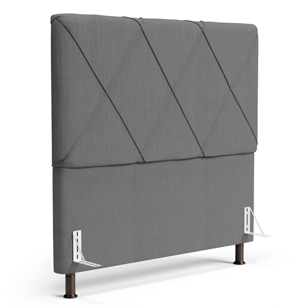 Cabeceira Cama Box Casal King Size Mel 195cm Com Frame Linho