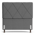 Cabeceira Cama Box Casal King Size Mel 195cm Com Frame Linho