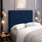 Cabeceira Cama Box Casal King Size Mel 195cm Com Frame Suede