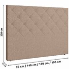 Cabeceira Cama Box Casal King Size Millano 193cm Linho Bege -