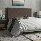 Cabeceira Cama Box Casal King Size Millano 193cm Linho Marrom