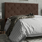 Cabeceira Cama Box Casal King Size Millano 193cm Veludo Marro