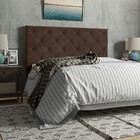 Cabeceira Cama Box Casal King Size Millano 193cm Veludo Marro