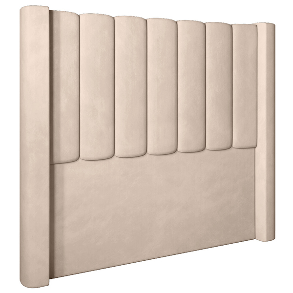 Cabeceira Cama Box Casal King Size Montainne 215cm Veludo Beg