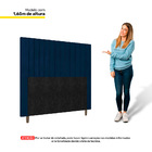 Cabeceira Cama Box Casal King Size Nala 195cm Veludo Azul Mar