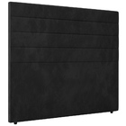 Cabeceira Cama Box Casal King Size Natali 193cm Veludo Preto