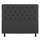 Cabeceira Cama Box Casal King Size Nice 195cm Linho Cinza - D