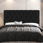 Cabeceira Cama Box Casal King Size Nice 195cm Sintético Preto