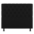 Cabeceira Cama Box Casal King Size Nice 195cm Sintético Preto