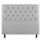 Cabeceira Cama Box Casal King Size Nice 195cm Suede Cinza Cla