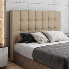 Cabeceira Cama Box Casal King Size Pari 193cm Sintético Bege