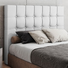 Cabeceira Cama Box Casal King Size Pari 193cm Sintético Branc