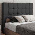 Cabeceira Cama Box Casal King Size Pari 193cm Sintético Preto