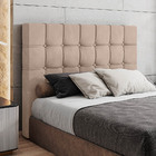 Cabeceira Cama Box Casal King Size Pari 193cm Veludo Bege - D