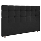 Cabeceira Cama Box Casal King Size Parma 193cm Suede Preto -