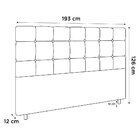 Cabeceira Cama Box Casal King Size Parma 193cm Veludo Bege -