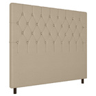 Cabeceira Cama Box Casal King Size Potenza 193cm Sintético Be