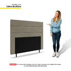 Cabeceira Cama Box Casal King Size Ravena 193cm Suede Bege -