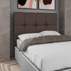 Cabeceira Cama Box Casal King Size Roma 193cm Sintético Marro