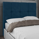Cabeceira Cama Box Casal King Size Roma 193cm Veludo Azul - D