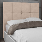 Cabeceira Cama Box Casal King Size Roma 193cm Veludo Bege - D