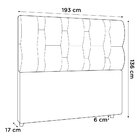 Cabeceira Cama Box Casal King Size Spezia Luxo 193cm Sintétic
