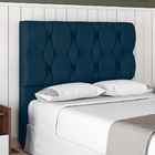 Cabeceira Cama Box Casal King Size Spezia Luxo 193cm Veludo A