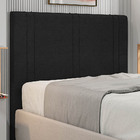 Cabeceira Cama Box Casal King Size Victtória 193cm Linho Pret