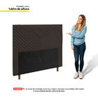 Cabeceira Cama Box Casal King Size Viena 195cm Corano Marrom