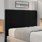 Cabeceira Cama Box Casal King Size Vittória 193cm Suede Preto